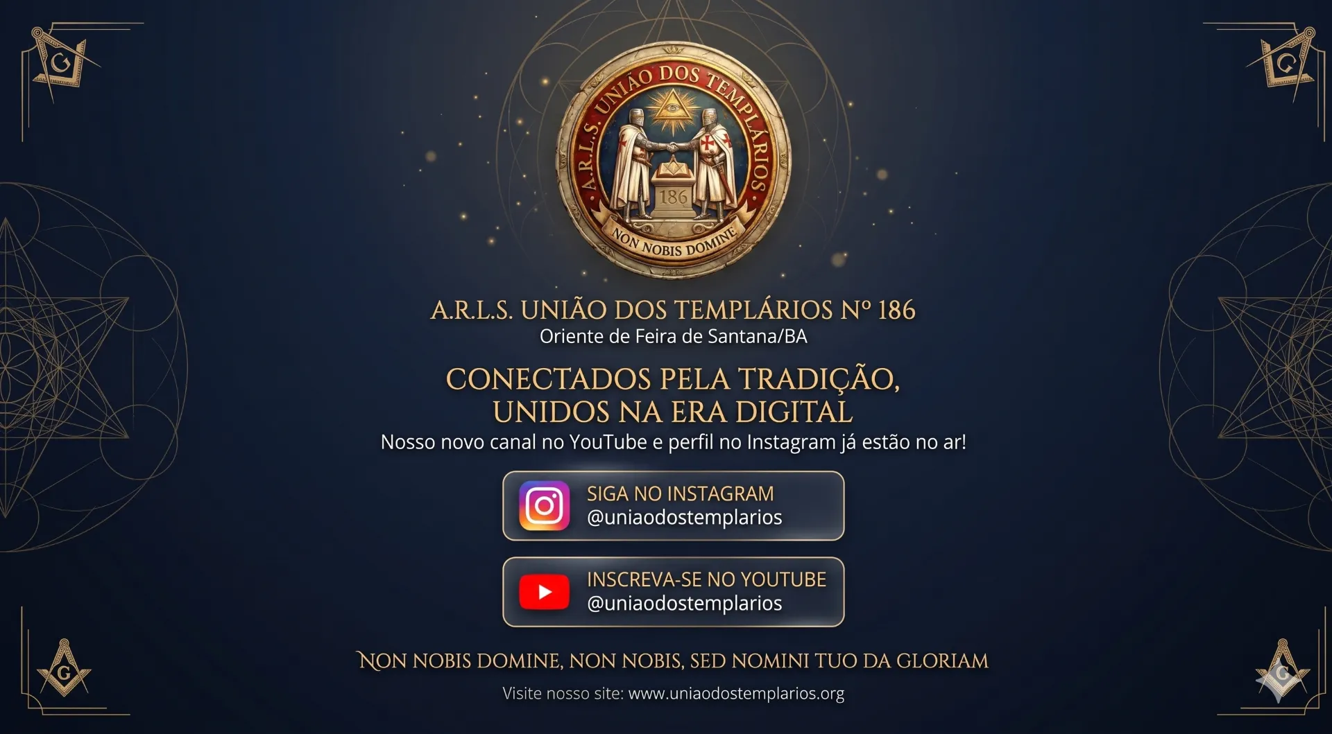 Estamos nas Redes Sociais